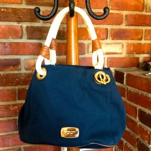 Micheal Kors Nautical Canvas Tote Bag Purse